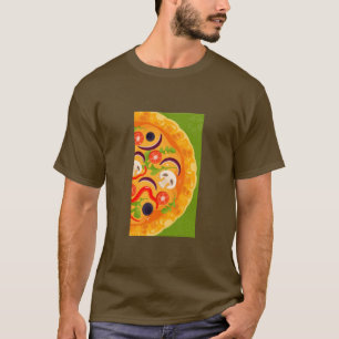 Cute pizza lover colourful food T-Shirt
