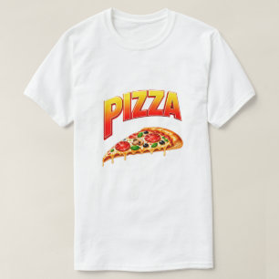 Cute Pizza Lover Illustration For Pizza Night T-Shirt