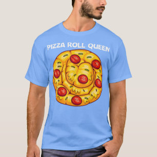 Cute Pizza Roll Design For Women Mom Pizza Snack F T-Shirt