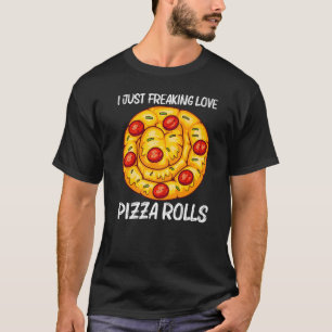 Cute Pizza Roll For Men Women Pizza Snack Food 2 T-Shirt