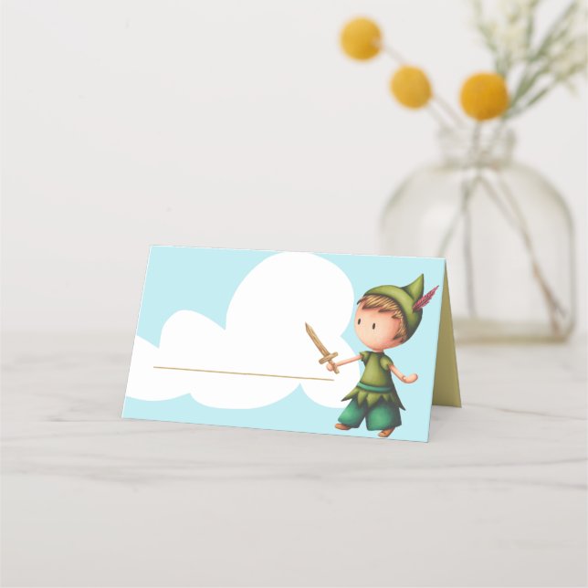 Cute place cards for a pirate birthday theme (Back)