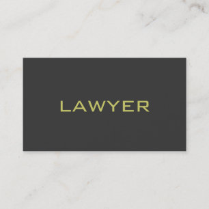 Cute Plain Grey Attorney at Law Business Card