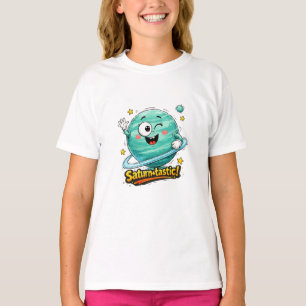 Cute Planet Earth Character T-Shirt