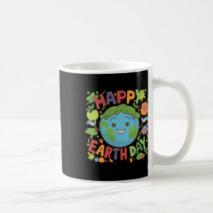 Cute Planet Earth Saying Happy Earth Day Coffee Mug