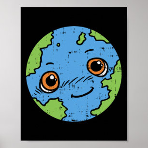 Cute Planet Earth Shirt April 22nd Day Pro Environ Poster