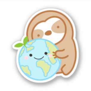 Cute Planet Earth Sloth