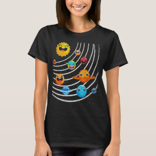 Cute Planets Astronomer Science Space Travel Astro T-Shirt