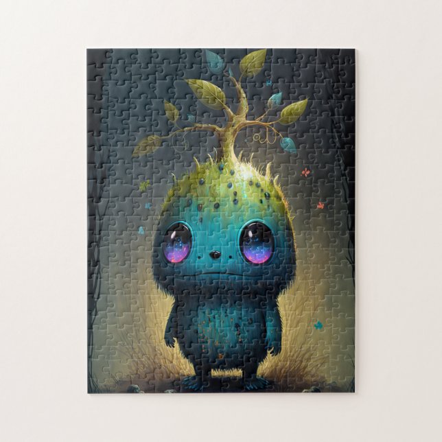 Cute Plant Monster Fantasy Art Jigsaw Puzzle (Vertical)