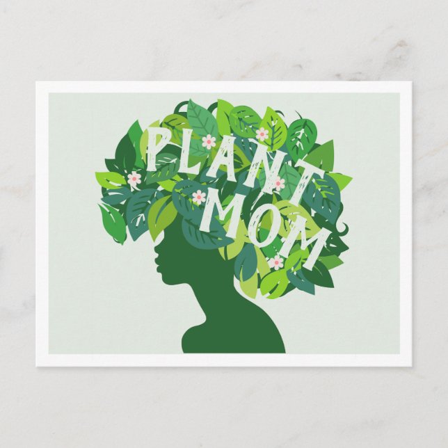 Cute Plant Mum Plant Lover Postcard (Front)