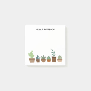 Cute Plants and Succulents Post-it Notes