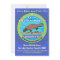 Cute platypus cartoon 5 years birthday invitation