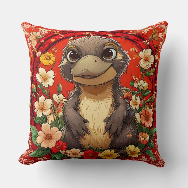 Cute Platypus Cushion (Front)