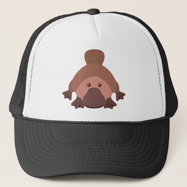 Cute platypus trucker hat (Front)