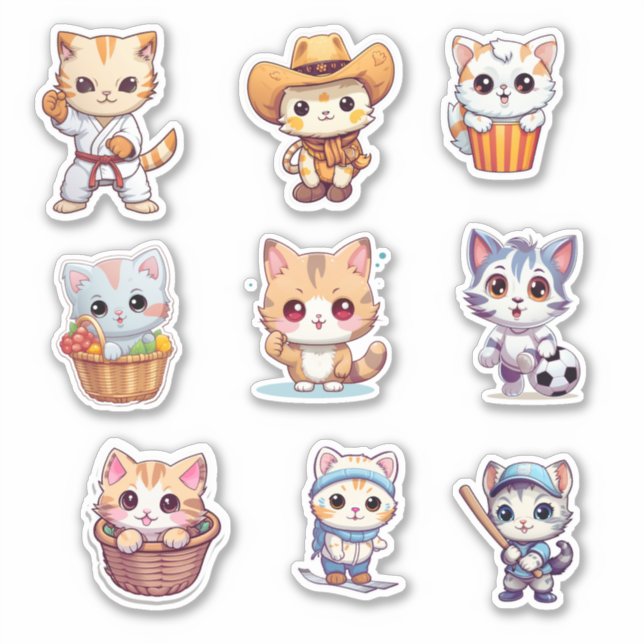 Cute Playful Cat Collection  (Front)