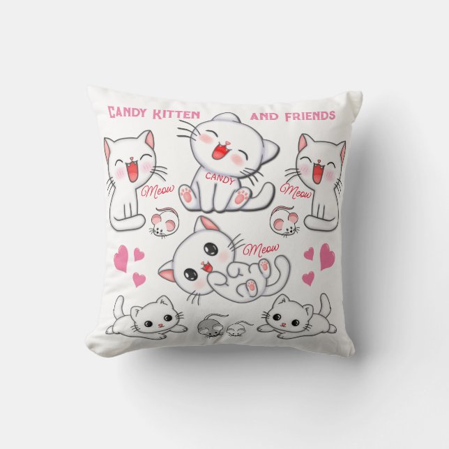 Cute Playful KIttens  Kids'  Cushion (Front)