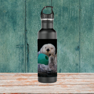 Cute Playful Sea Otters 710 Ml Water Bottle