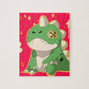 Cute Plush Dinosaur Puzzle for Kids