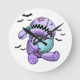 Cute Plush Pastel Gothic Love Wall Clock Decor