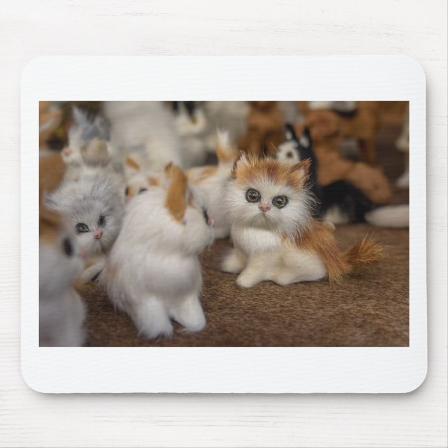 Cute Plushy Kittens Mouse Mat (Front)