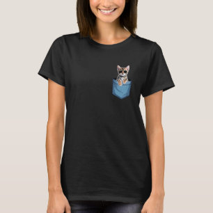 Cute Pocket Bengal Cat Lover Cat Mum T-Shirt