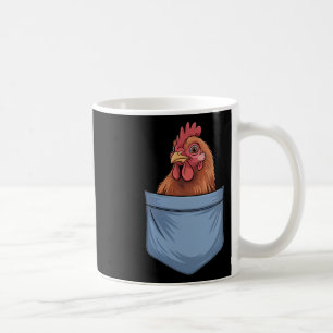 Cute Pocket Chicken Farm Animal Lovers Coffee Mug