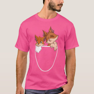 Cute Pocket Fox Wildlife Nature Animal Forest Fox T-Shirt