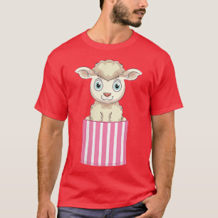 Cute Pocket Lamb Farm Animal Lover Farmer Sheep T-Shirt