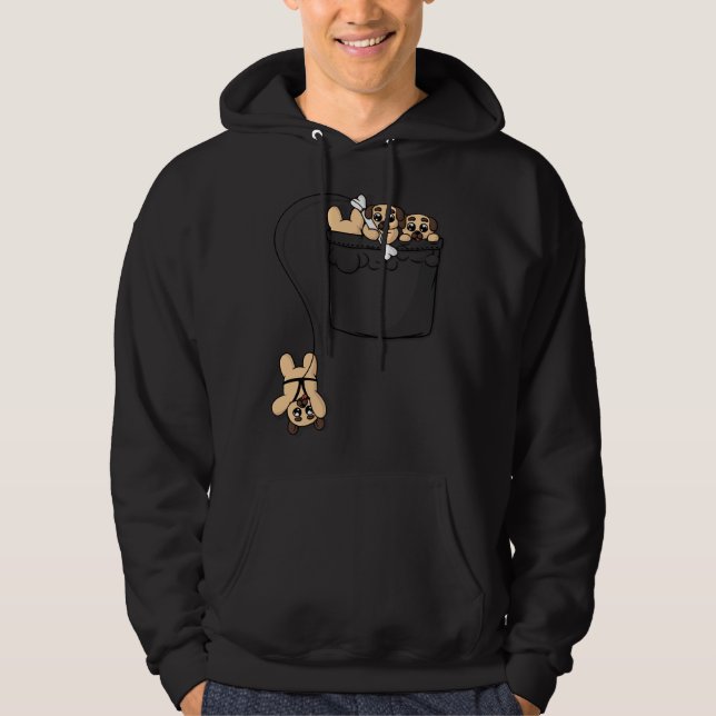 Cute Pocket Pugs Classic T-Shirt 722 Hoodie (Front)