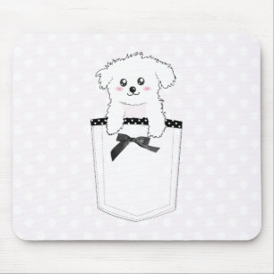Cute Pocket Puppy Dog Mouse Mat