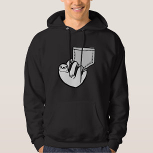 Cute Pocket Sloth Hanging Around Hoodie