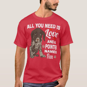 Cute Pointer Named Finn For German Shorthaired Poi T-Shirt