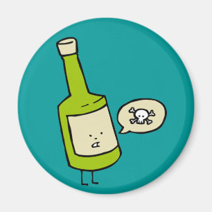 Cute Poison Bottle Magnet