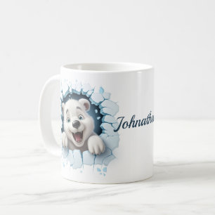 Cute Polar Bear 3D Christmas Coffee Mug