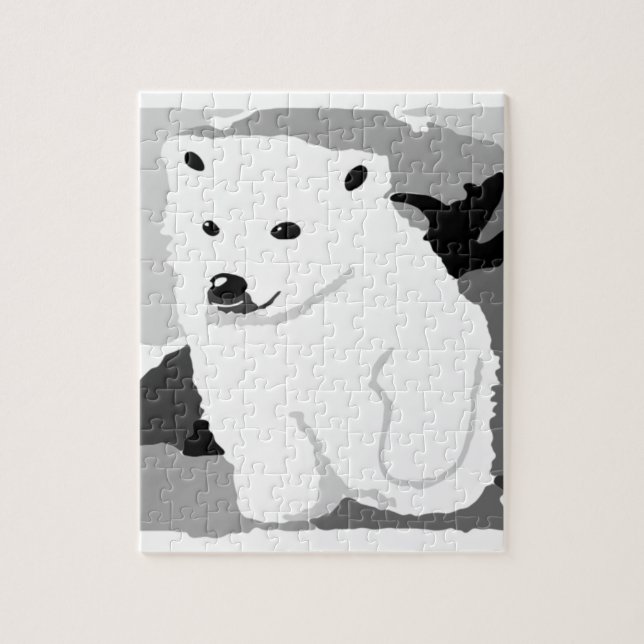 Cute Polar bear art gifts and accessories Jigsaw Puzzle (Vertical)