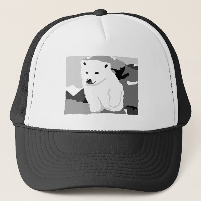 Cute Polar bear art gifts and accessories Trucker Hat (Front)