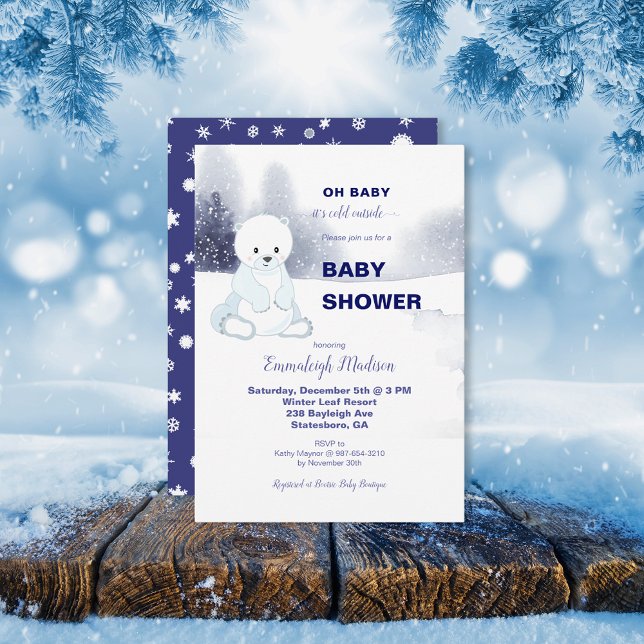 Cute Polar Bear Baby Shower (Creator Uploaded)