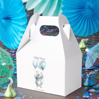Cute Polar Bear Baby Shower Favour Boxes