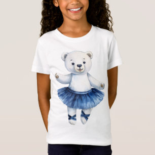 Cute polar bear ballerina dancing ballet T-Shirt