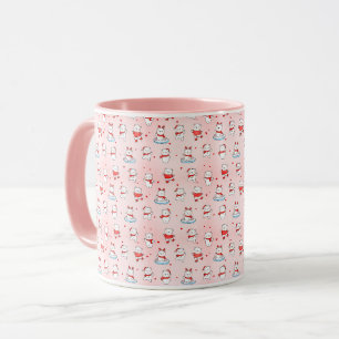 Cute Polar Bear Christmas Seamless Pattern Mug