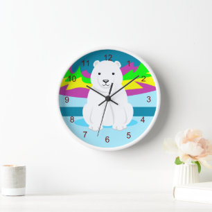 Cute Polar Bear Clock