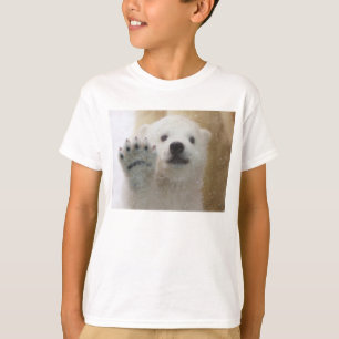 Cute Polar Bear Cub Waving T-Shirt