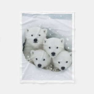 Cute Polar Bear Cubs Blanket
