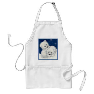 Cute Polar Bear Cubs Standard Apron