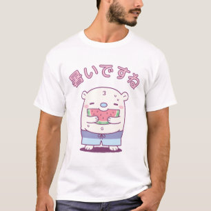 Cute Polar Bear Eating Watermelon Summer Its Hot T-Shirt