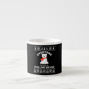 Cute Polar Bear Family Animal Lover Christmas Espresso Cup