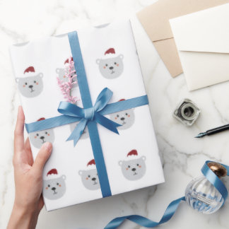 Cute Polar Bear Funny Christmas Wraping Paper
