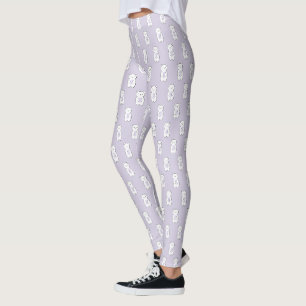 Cute Polar Bear Illustration Leggings