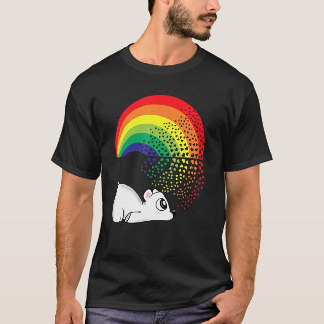 Cute Polar Bear  Lgbtqia Stuff For Teens Rainbow H T-Shirt (Front)