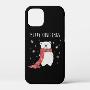 Cute Polar Bear Merry Christmas Xmas iPhone 12 Mini Case