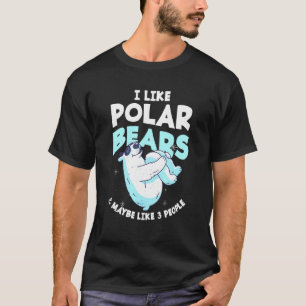 Cute Polar Bear North Pole Ice Animal T-Shirt